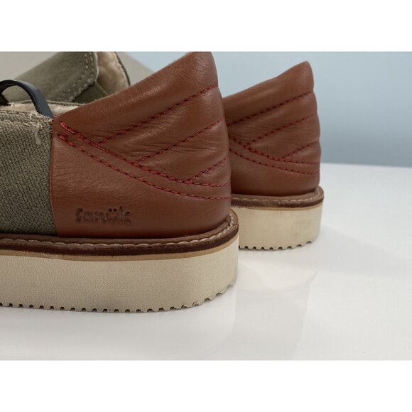 Sanuk Men's 9 Cozy Vibe Low Sugar Mat Slipper Stone Gray Canvas Shoes 1124251 - Picture 4 of 16